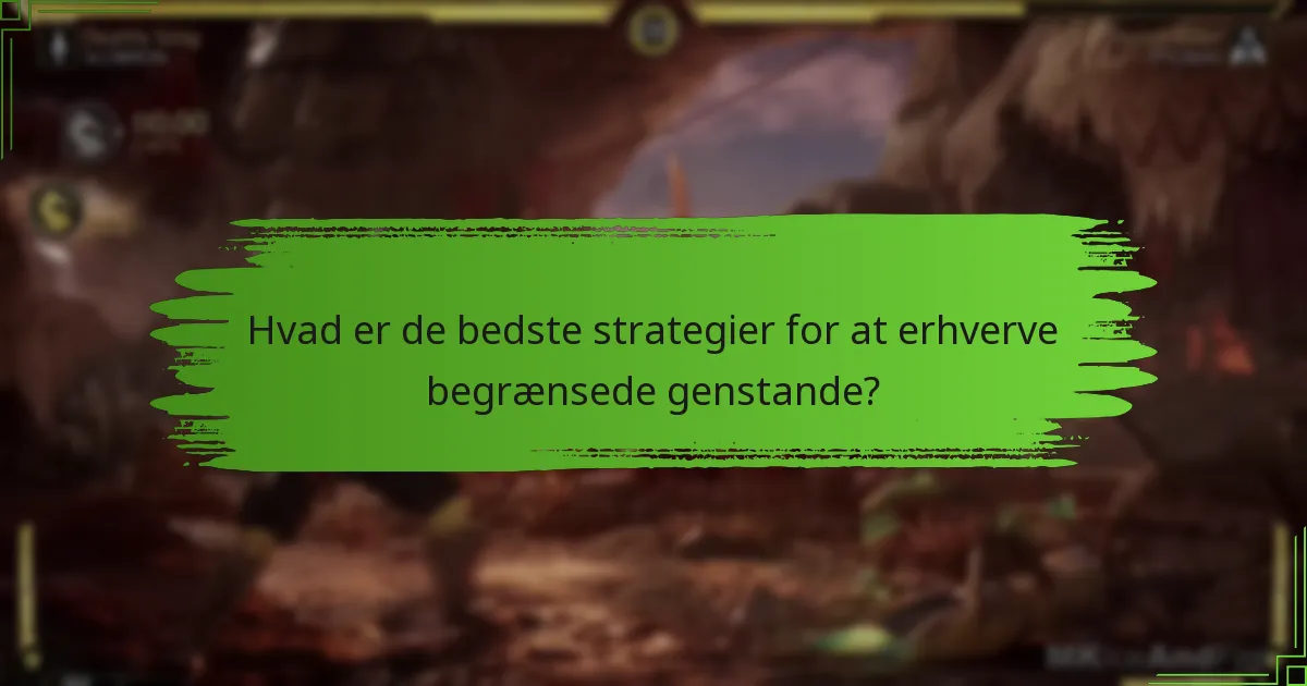 Hvilke begrænsede genstande er i øjeblikket tilgængelige i butikken?