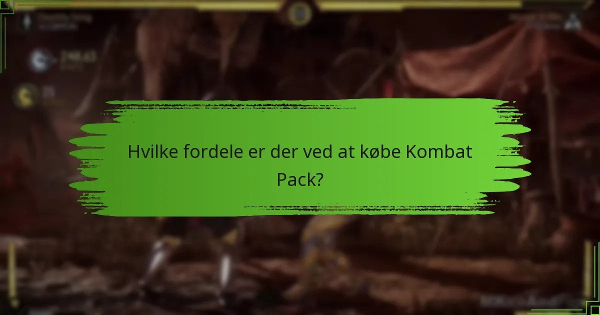 Hvilke narrative udvidelser er inkluderet i Kombat Pack?