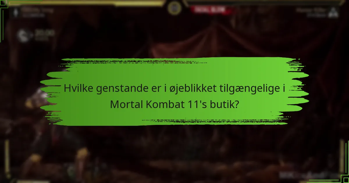 Hvad er de almindelige FAQ’er om Mortal Kombat 11’s butikrotationer?