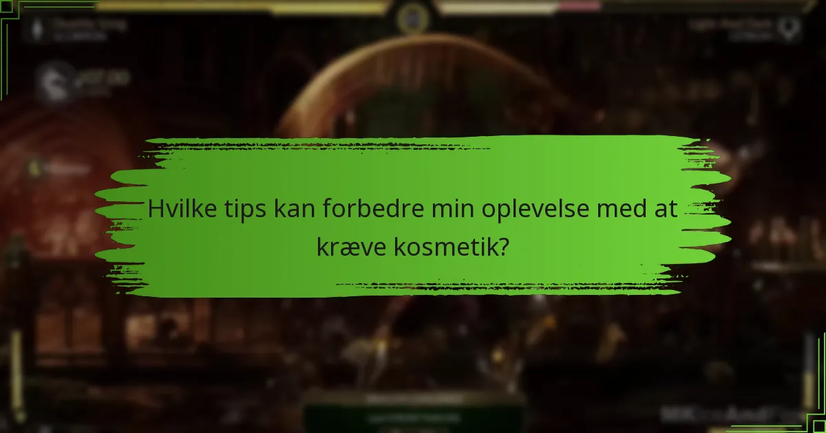 Hvad er forskellene mellem kosmetiske typer i Mortal Kombat 11?